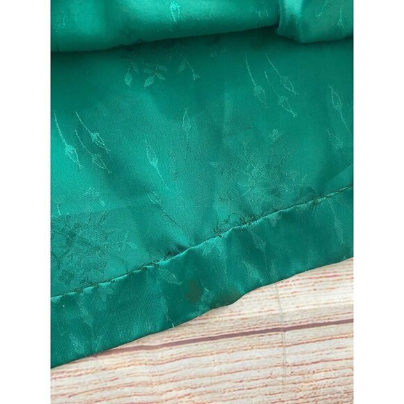 Vintage Christian Dior Kaleidescope 1980's Floral Print Green Robe - Small - Picture 10 of 12